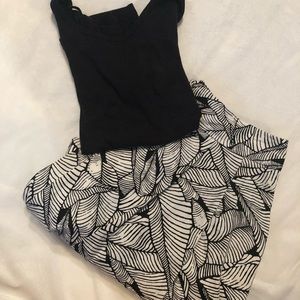 Leaf Pattern Loft Skirt